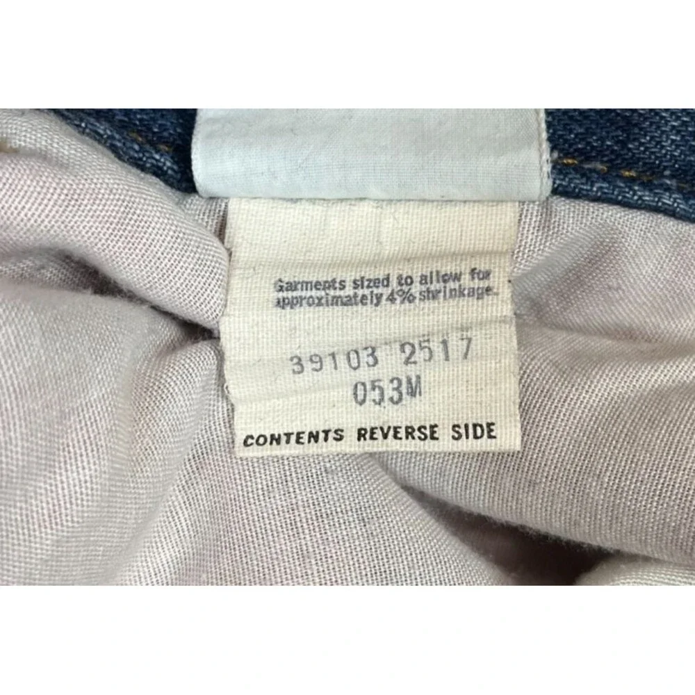 Vintage Levis Orange Tab Fleece Lined Jeans 36x26 Blue 80's 39103 2517